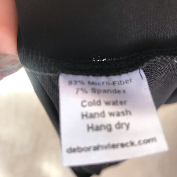 Deborah Viereck Black Metallic Adjustable Strap V-Neck Sleeveless Tank Size XS - Picture 9 of 9